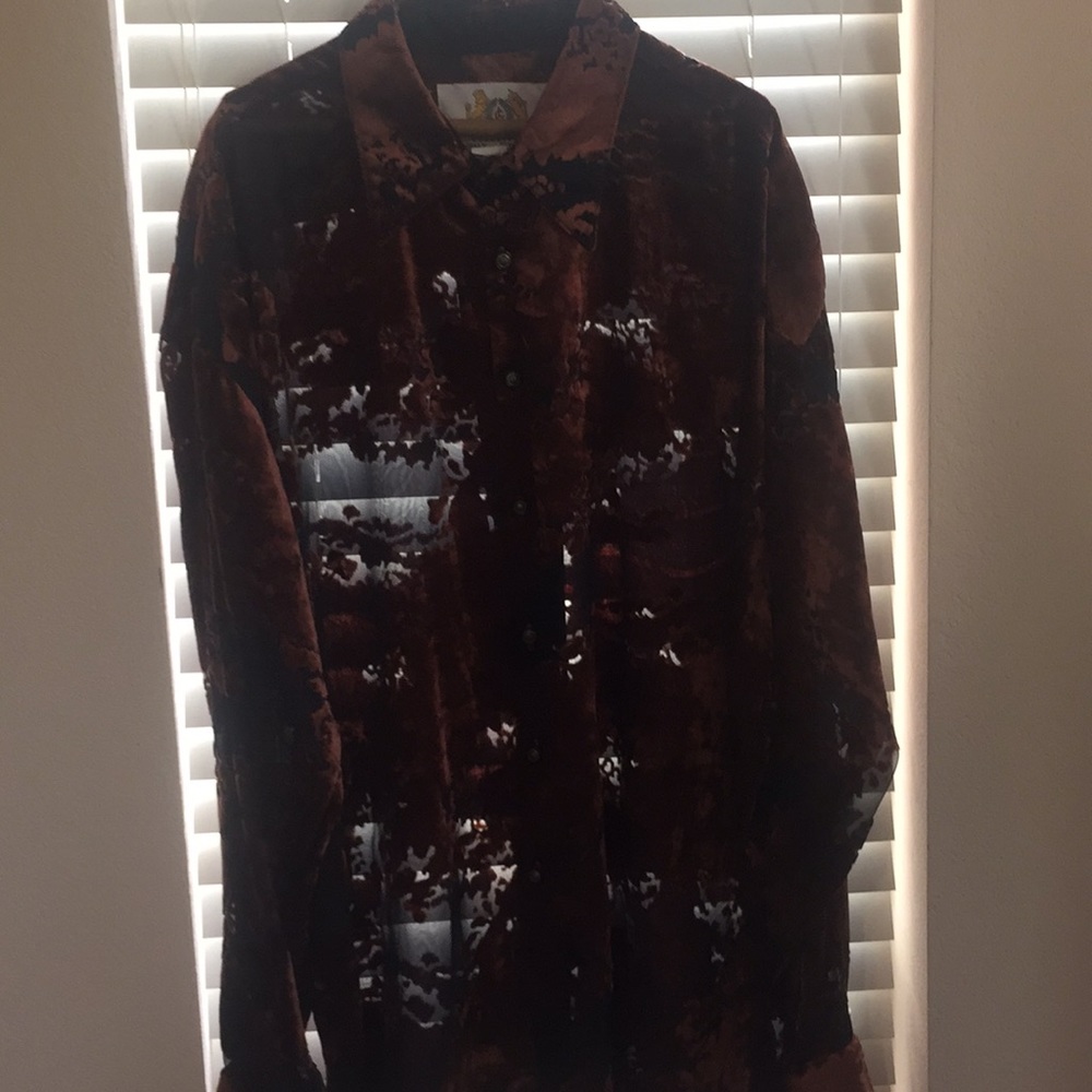 Men’s Velour Feel Shirt long Sleeve